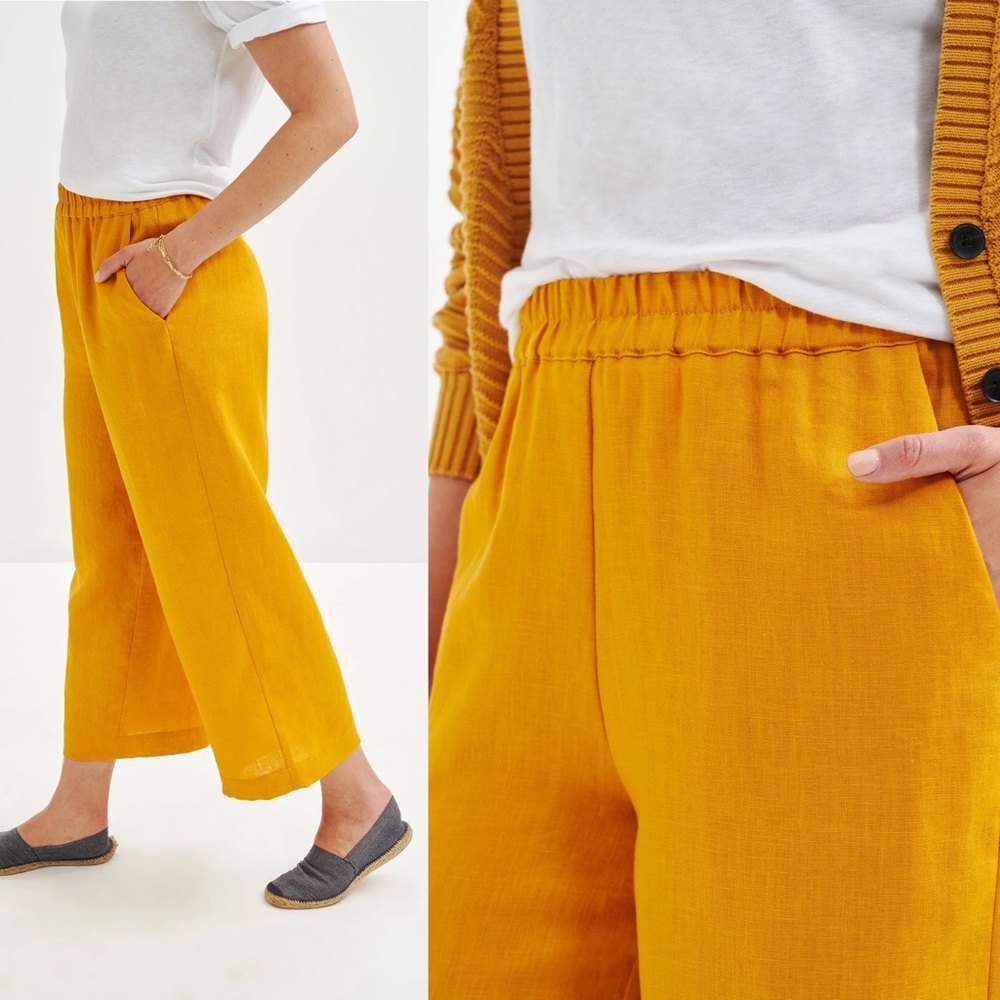 Amour Vert Salice Linen Pants Size XL